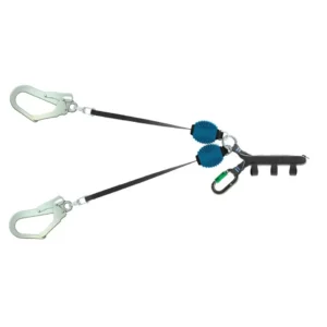 twin-hybrid-energy-absorbing-lanyard-with-scaffold-hook